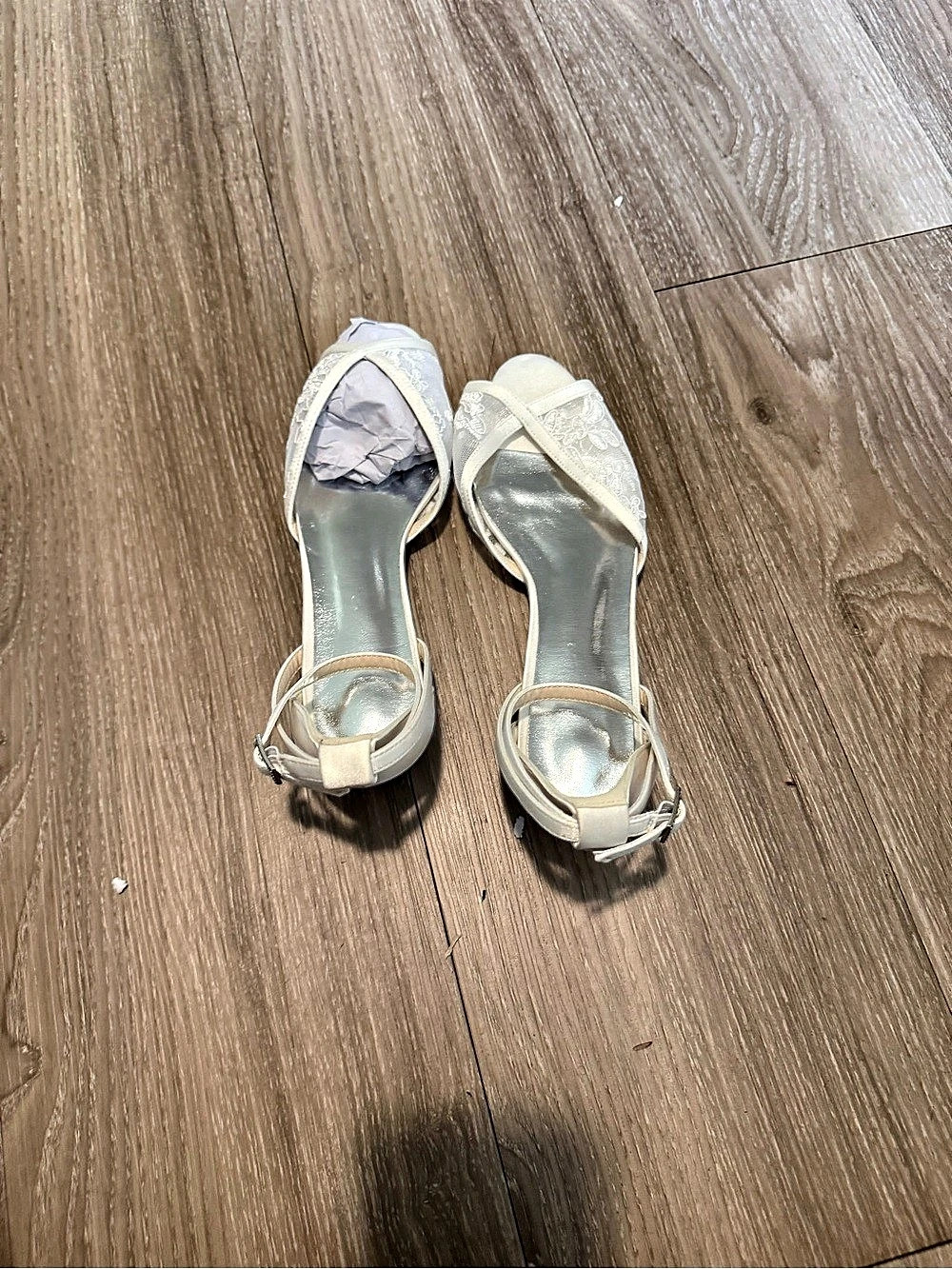 White Heeled Sandals
